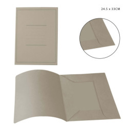 PIGNA CARTELLINA ECO A 3 LEMBI 24.5x33 CM GRIGIA