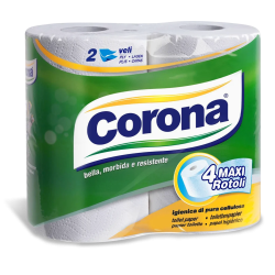 CORONA CARTA IGIENICA 4 MAXI ROTOLI A 2 VELI