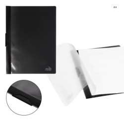 CARTELLINA IN PP PORTA DOCUMENTI CON BUSTE TRASPARENTI FORMATO A4 E CLIP