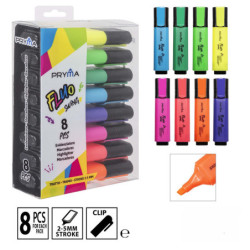EVIDENZIATORE FLUO SWING 2-5 MM - 8 PEZZI