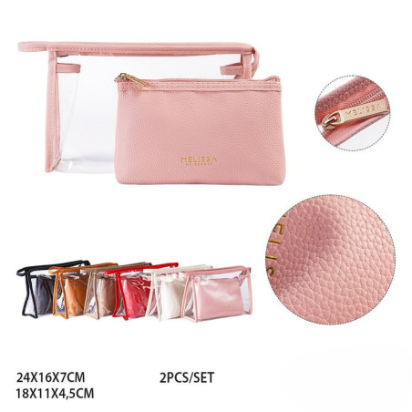 BORSA PORTATUTTO A 2 PEZZI 24x16x7-18x11x4.5CM