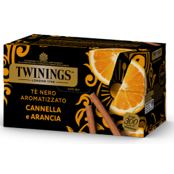 TWININGS TE' NERO AROMATIZZATO ALL'ARANCIA E CANNELLA - 25 FILTRI