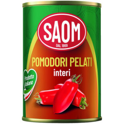 SAOM POMODORI PELATI INTERI ITALIANI 400 GR.