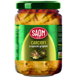 SAOM CARCIOFINI A SPICCHI GRIGLIATI IN VETRO 280 GR.