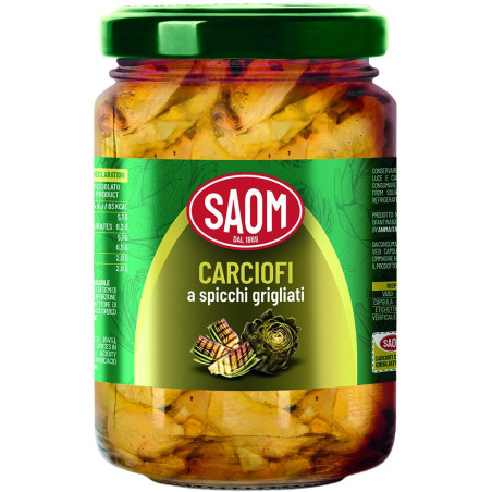 SAOM CARCIOFINI A SPICCHI GRIGLIATI IN VETRO 280 GR.