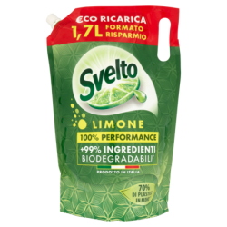 SVELTO ECO RICARICA AL LIMONE 99% INGREDIENTI BIODEGRADABILI 1,7 LT.