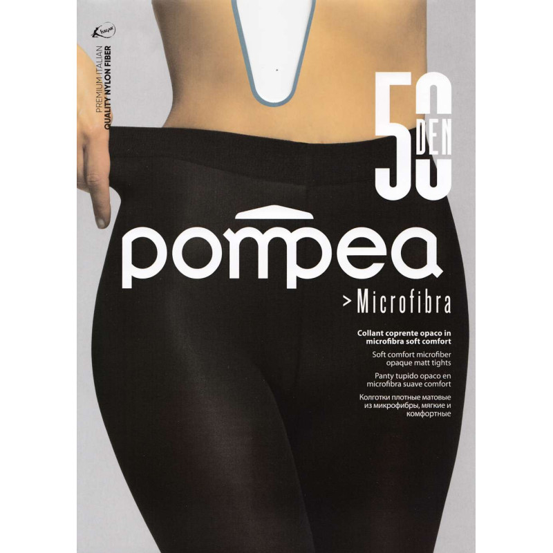 Collant coprente in microfibra Pompea CL 50 den Tg.1 2-3-4