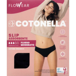Slip assorbente LAVABILE in cotone elasticizzato Cotonella ADB62