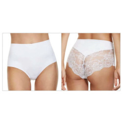 Slip midi donna taglio laser con pizzo Jadea 8016