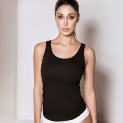 CANOTTA SPALLA LARGA DONNA IN COTONE-MODAL JADEA 4182