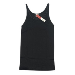 Canotta donna spalla media in filo di scozia Moretta T322 tg.3-6 Nero