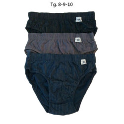 Slip uomo TAGLIE FORTI  MIDI in puro cotone Gasoline Blu 215  34 Tg.8  10 1 CAPO