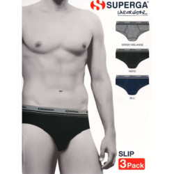 SLIP UOMO IN COTONE ELASTICIZZATO SUPERGA 357- 3 CAPI