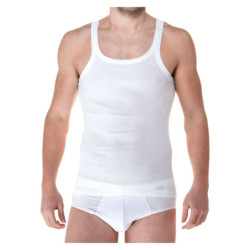 Canottiera uomo spalla stretta in cotone a costine Gicipi 110  SA