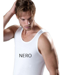 Canotta uomo spalla larga filo di scozia Gicipi 261 Nero Tg.3  7