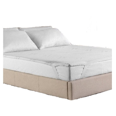 TOPPER LETTO UNA PIAZZA E MEZZA MEMORY SILVER LOVELY HOME