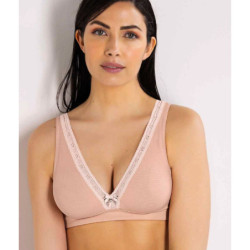 Reggiseno a triangolo vela sfoderato in micro operata e pizzo SieLei Darling 1886