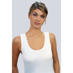 CANOTTA DONNA IN COTONE MAKO' DONNA LEABLE 1406 Tg.7
