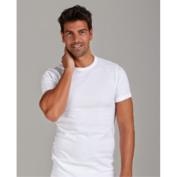 Maglia uomo a manica corta in lana e cotone Infinity art. 300MM