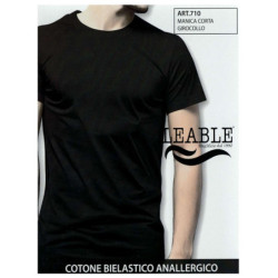 T-shirt uomo girocollo in cotone bi-elastico Leable 710