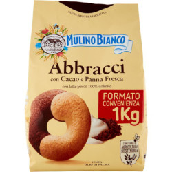 MULINO BIANCO BISCOTTI ABBRACCI FORMATO CONVENIENZA 1 KG.