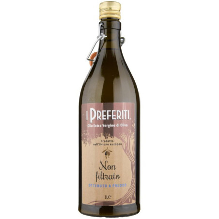 I PREFERITI OLIO EXTRA VERGINE DI OLIVA NON FILTRATO OTTENUTO A FREDDO 1 LT.