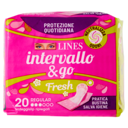 LINES INTERVALLO & GO FRESH REGULAR 20 SALVASLIP