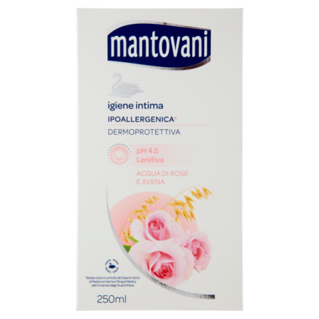 MANTOVANI DETERGENTE INTIMO IPOALLERGENICO LENITIVO 250 ML.