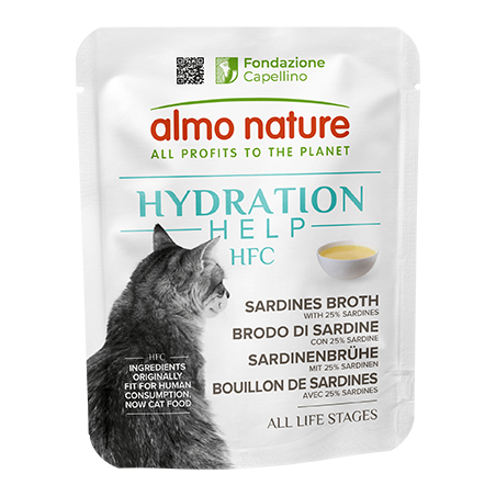 ALMO NATURE HFC HYDRATION HELP: BRODO DI SARDINE CON SARDINE 50 GR.