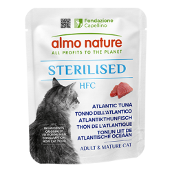 ALMO NATURE HFC STERILISED CATS: TONNO DELL'ATLANTICO 50 GR.