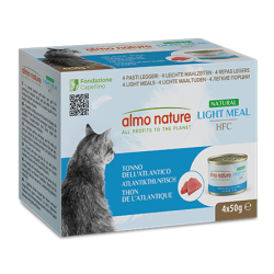 ALMO NATURE HFC NATURAL LIGHT MEAL: TONNO DELL'ATLANTICO 4x50 GR.