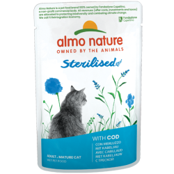 ALMO NATURE STERILISED: MERLUZZO 70 GR.