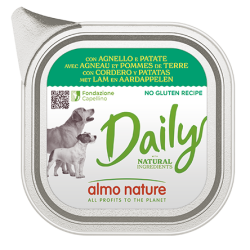 ALMO NATURE DAILY DOGS: AGNELLO E PATATE 100 GR.