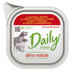 ALMO NATURE DAILY DOGS: MANZO E PATATE 100 GR.