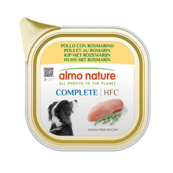 ALMO NATURE HFC COMPLETE DOGS: POLLO E ROSMARINO 150 GR.