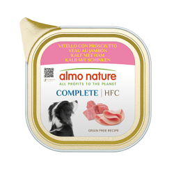 ALMO NATURE HFC COMPLETE DOGS: VITELLO E PROSCIUTTO 150 GR.