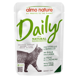 ALMO NATURE DAILY CATS: VITELLO E AGNELLO 70 GR.