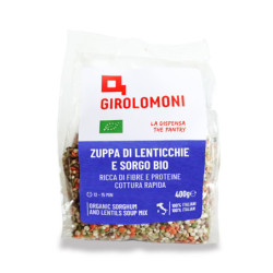GIROLOMONI ZUPPA DI LENTICCHIE E SORGO BIO 400 GR