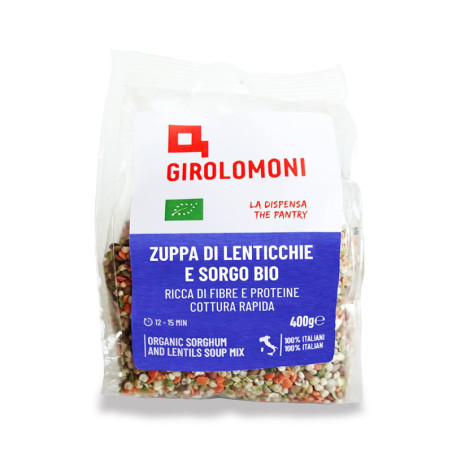 GIROLOMONI ZUPPA DI LENTICCHIE E SORGO BIO 400 GR