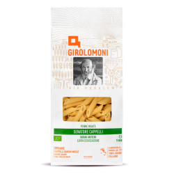 GIROLOMONI PENNE RIGATE BRONZO SEMOLA VAR. CAPPELLI BIO 500 GR
