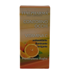 ITALPHARMA CONTORNO OCCHI VITAMINA C ANTIOSSIDANTE, ILLUMINANTE E LEVIGANTE 15 ML.