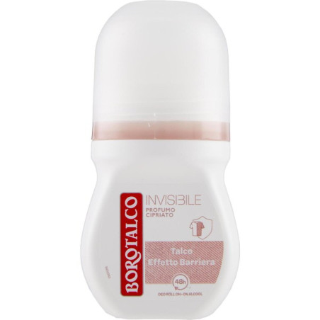 BOROTALCO INVISIBILE DEO ROLL ON PROFUMO CIPRIATO CON TALCO E MOLECOLE PROTETTIVE 50 ML.