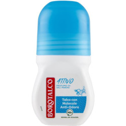 BOROTALCO ATTIVO DEO ROLL ON AL PROFUMO DI SALI MARINI CON TALCO E MOLECOLE ANTI-ODORE 50 ML.