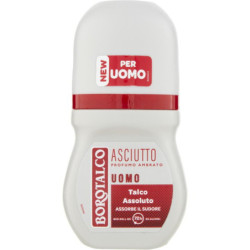 BOROTALCO UOMO DEO ROLL ON ASCIUTTO PROFUMO AMBRATO TALCO ASSOLUTO 50 ML.