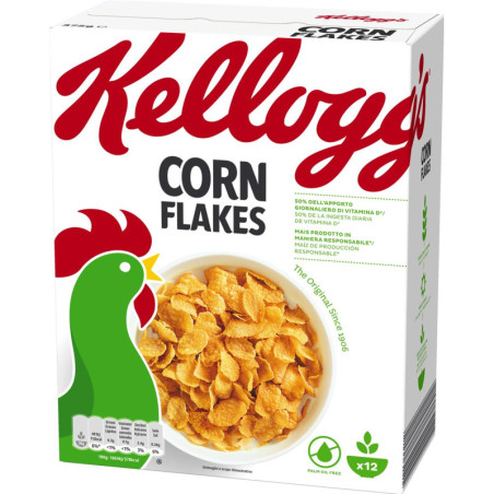 KELLOGG'S CORN FLAKES ORIGINALI CEREALI DI MAIS 375 GR.