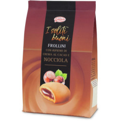 GANDOLA FROLLINI I SOLITI BUONI CON RIPIENO DI CREMA AL CACAO E NOCCIOLA 200 GR.