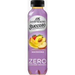 SAN BENEDETTO SUCCOSO ZERO ZUCCHERI AGGIUNTI MACEDONIA 40 CL.