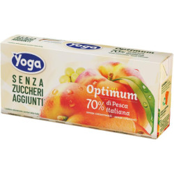 YOGA SUCCHI DI FRUTTA ALLA PESCA SENZA ZUCCHERI AGGIUNTI 3x200 ML.