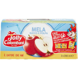 JOLLY COLOMBANI SUCCHI ALLA MELA 3x200 GR.
