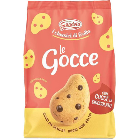 GANDOLA FROLLINI LE GOCCE CON GOCCE DI CIOCCOLATO 300 GR.